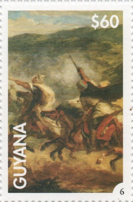 Arab horsemen charging