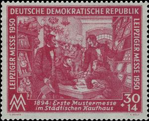 Stamp, First fair, Germany, Democratic Republic,  , Fairs