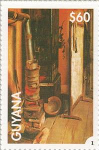 Stamp, Corner of the Studio, Guyana,  , Painters, Paintings