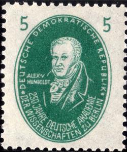 Stamp, Von Humboldt, Alexander, Germany, Democratic Republic,  