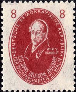 Stamp, Von Humboldt, Wilherlm, Germany, Democratic Republic,  