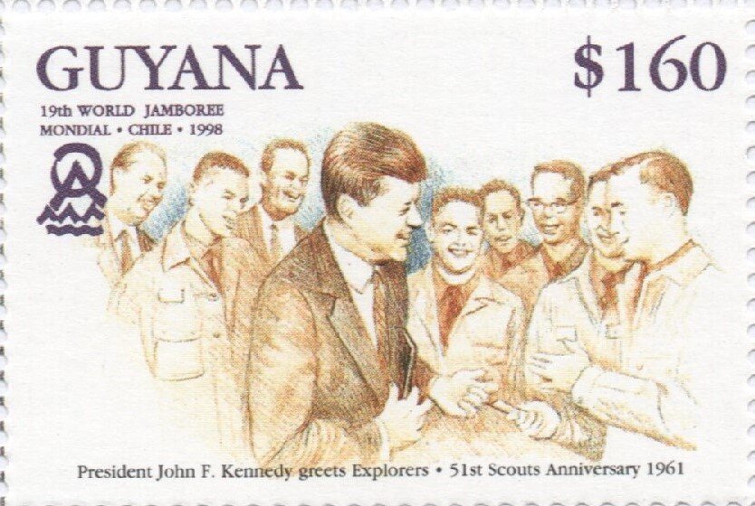 Pres. John F. Kennedy greeting Explorers