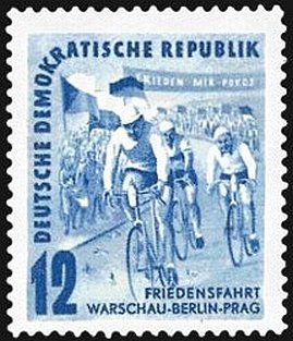 Stamp, Peace cycling, Germany, Democratic Republic,  