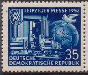 Stamp, Leipzig Autumn fair, Germany, Democratic Republic,  