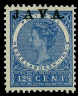 Queen Wilhelmina (Overprinted `Java`)