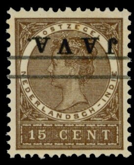 Queen Wilhelmina (Overprinted `Java`)