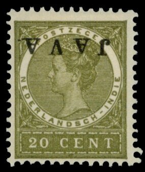 Queen Wilhelmina (Overprinted `Java`)