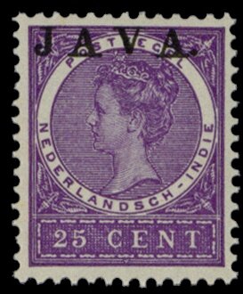 Queen Wilhelmina (Overprinted `Java`)