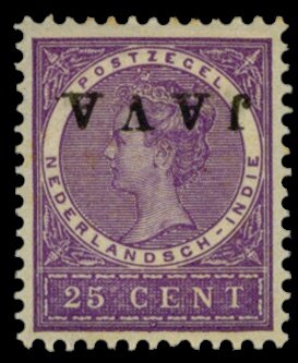 Queen Wilhelmina (Overprinted `Java`)