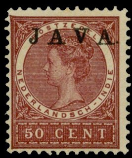 Stamp, Queen Wilhelmina (Overprinted `Java`), Netherlands East Indies,  , Butterflies, Crowns and Coronets, Famous People, Heads of State, Queens, Royalty