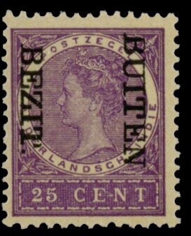 Stamp, Queen Wilhelmina (Overprinted 'Bezit Buiten'), Netherlands East Indies,  , Butterflies, Crowns and Coronets, Famous People, Heads of State, Queens, Royalty