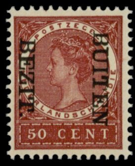 Queen Wilhelmina (Overprinted 'Bezit Buiten')
