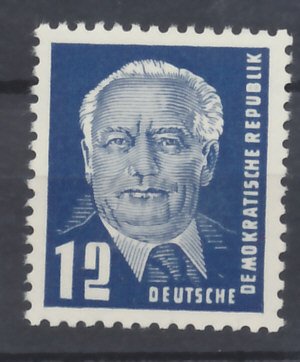 Stamp, State President Wilhelm Pieck, Germany, Democratic Republic,  