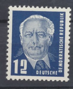 Stamp, State President Wilhelm Pieck, Germany, Democratic Republic,  