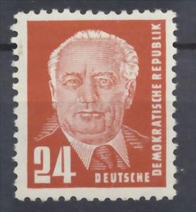 Stamp, State President Wilhelm Pieck, Germany, Democratic Republic,  