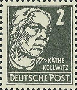 Stamp, Kollwitz, Germany, Democratic Republic,  