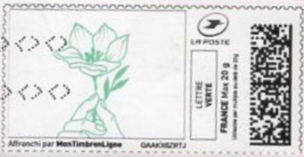 Stamp, Flower 2 in colour, Personalized and Private Mail Stamps,  , Flowers
