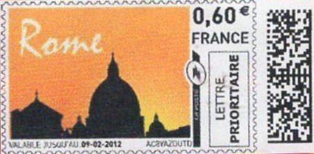 Stamp, Rome, Personalized and Private Mail Stamps,  , Townscapes / City Views
