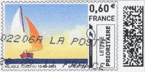 Stamp, Sailing, Personalized and Private Mail Stamps,  , Sailing, Sports