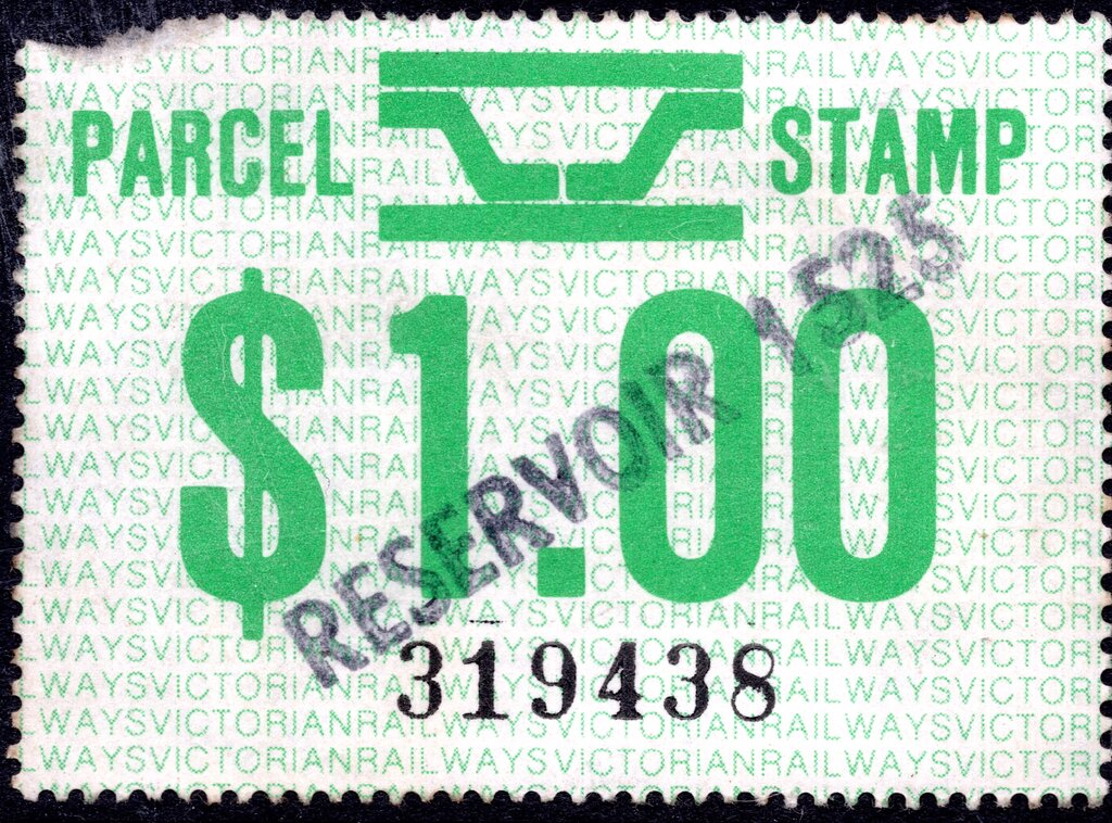 Victoria Railway Parcel Stamp