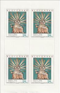 Mini Sheet, Pieta from Šaštín Basilica, Slovakia,  , Art, Religion, Sculptures