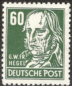 Stamp, Georg Hegel (1770-1831), Germany, Democratic Republic,  