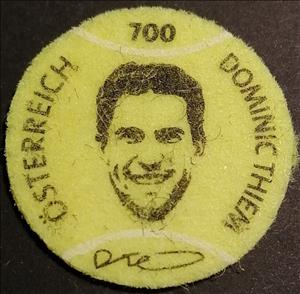 Stamp, Dominic Thiem, Austria,  , Famous People, Round Stamps, Sports, Tennis