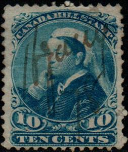 Stamp, Queen Victoria 1868 Third Bill Issue, Canada,  , Famous People, Heads of State, Queens, Royalty, Women