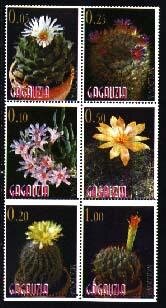 Se-tenant, Cacti, Cinderellas,  , Cacti, Flowers, Plants (Flora)