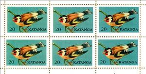 Mini Sheet, Goldfinch, Cinderellas,  , Animals (Fauna), Birds