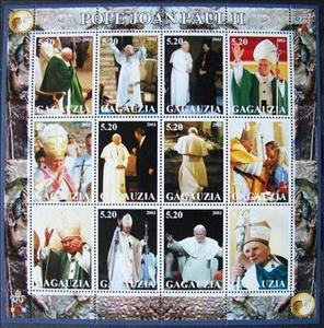 Mini Sheet, John Paul II, Cinderellas,  , Clergy, Famous People, Men, Popes, Religion