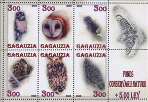 Mini Sheet, Owls, Cinderellas,  , Animals (Fauna), Birds, Owls