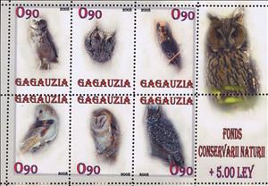 Mini Sheet, Owls, Cinderellas,  , Animals (Fauna), Birds, Owls