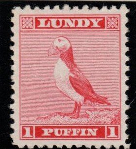 Stamp, Puffin Post, Cinderellas,  , Birds, Puffins