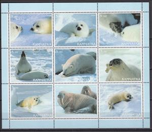 Mini Sheet, Walruses, Cinderellas,  , Animals (Fauna), Mammals, Walruses