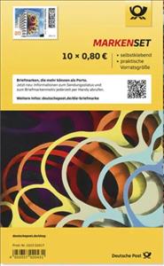 Mini Sheet, Drops And Rings, Berlin, by 1010, Germany, Federal Republic,  , Art