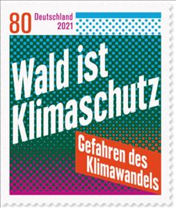 Stamp, The Forest Is Climate Protection, Germany, Federal Republic,  , Environment Protection