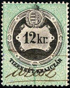 Stamp, Numeral and Coat of Arms, Hungary,  , Coats of Arms, Crowns and Coronets, Numbers