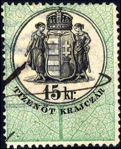 Stamp, Numeral and Coat of Arms, Hungary,  , Coats of Arms, Crowns and Coronets, Numbers