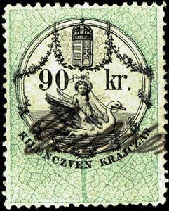 Stamp, Numeral and Coat of Arms, Hungary,  , Coats of Arms, Crowns and Coronets, Numbers