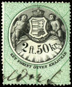 Stamp, Numeral and Coat of Arms, Hungary,  , Children, Coats of Arms, Crowns and Coronets