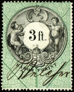 Stamp, Numeral and Coat of Arms, Hungary,  , Children, Coats of Arms, Crowns and Coronets