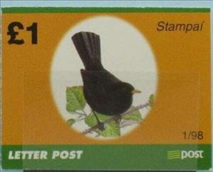 Booklet, Common Blackbird (Turdus merula), Ireland,  , Animals (Fauna), Birds