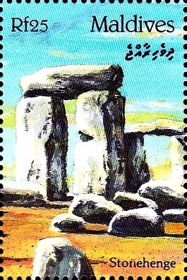Stamp, Stonehenge, England, Maldives,  , Architecture