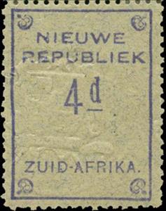 Stamp, Nieuwe Republiek, nominal value, New Republic,  