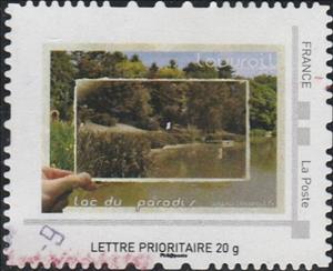 Stamp, Louvroil Lac du Paradis, Personalized and Private Mail Stamps,  , Lakes