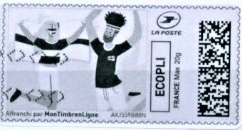 Stamp, World Cup Football Supporters. Belarus, Personalized and Private Mail Stamps,  , Flags, Football (Soccer), Sports