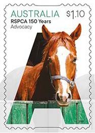Stamp, Advocacy : Horse, Australia,  , Animals (Fauna), Horses, Mammals