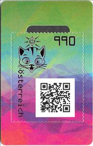 Souvenir Sheet, Crypto Stamp 3.1 - Cat, Austria,  , Animals (Fauna), Cats, Mammals