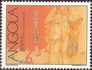 Stamp, 10th Anniversary of Armed Struggle, Angola,  